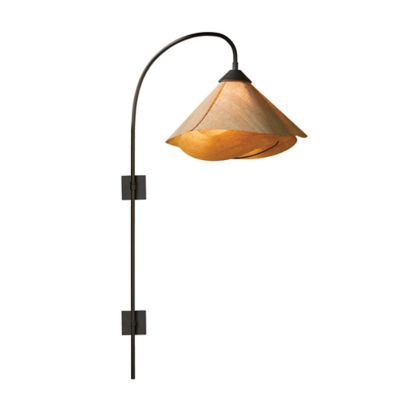 Arc Swing Arm Wall Sconce with Folded Shade by Hubbardton Forge