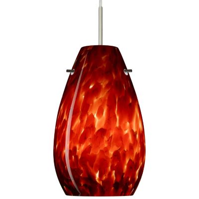 Pera 9 Pendant by Besa Lighting (Garnet/Nickel) - OPEN BOX RETURN