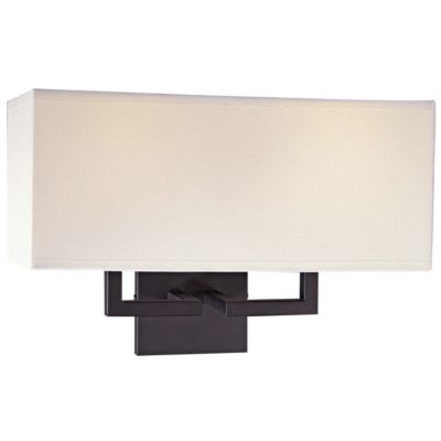Fabric Wide Wall Sconce by George Kovacs (Bronze) - OPEN BOX RETURN