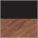 Black with Walnut