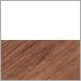 White with Walnut