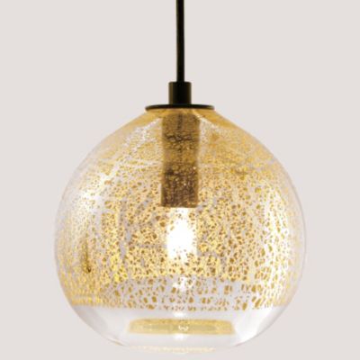 Thick Clear Gold Pendant by Caleb Siemon