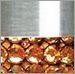 Satin Nickel with Gold Crystal