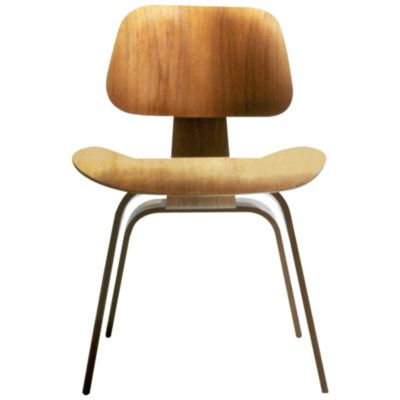 Eames Molded Plywood Dining Chair - Wood Base by Herman Miller
