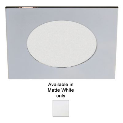 S2100 Shower, Square Trim by Contrast Lighting (Matte White) - OPEN BOX RETURN