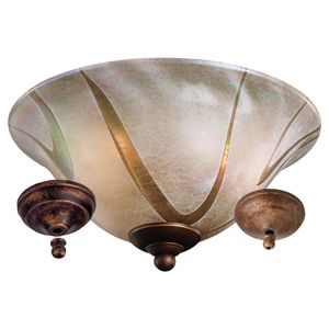 Art Glass Bowl Light Kit by Monte Carlo - OPEN BOX RETURN