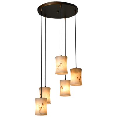 LumenAria 5 Light Cluster Pendant by Justice Design - OPEN BOX RETURN