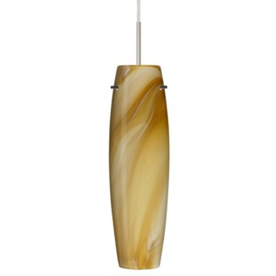 Tutu Pendant by Besa Lighting (Honey/Satin Nickel) - OPEN BOX RETURN