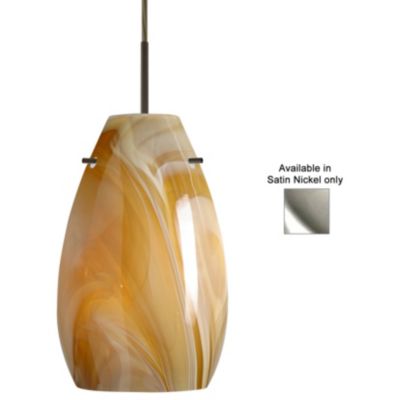 Pera 9 Pendant by Besa Lighting (Honey/Nickel) - OPEN BOX RETURN