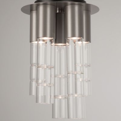 Bamboo Mixed Flushmount by Lightspann Studio