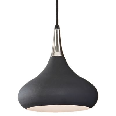 Beso Pendant by Murray Feiss (Black with Polished Nickel) - OPEN BOX RETURN