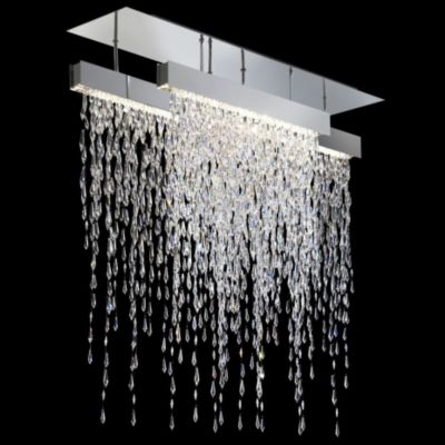 Crystalline Icicles Triple Semi-Flushmount by Swarovski