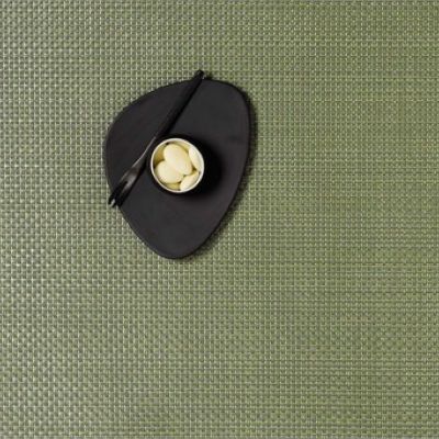 Basketweave Set of 4 Tablemats by Chilewich (Grass Green) - OPEN BOX RETURN