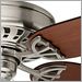 Brushed Nickel with Walnut and Burnt Walnut Blades