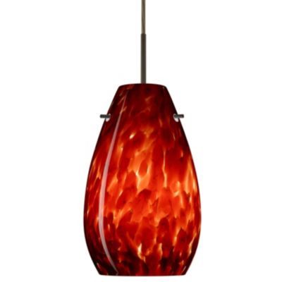Pera 9 Pendant by Besa Lighting (Garnet/Bronze) - OPEN BOX RETURN