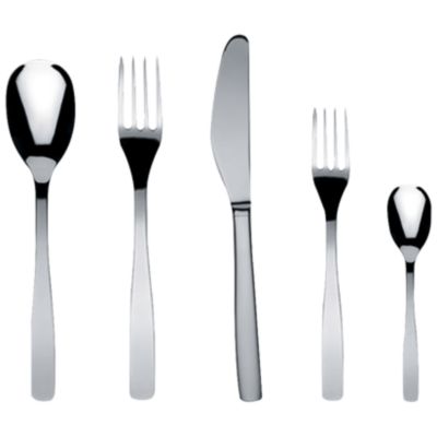 KnifeForkSpoon 5 pc. Cutlery Set - Buy 6 get a Free 5 Piece Serving Set by Alessi