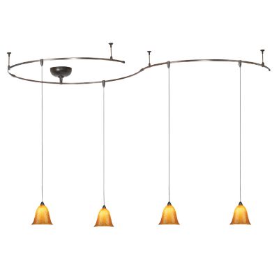 Amber Powder Frit Monorail Kit by WAC Lighting