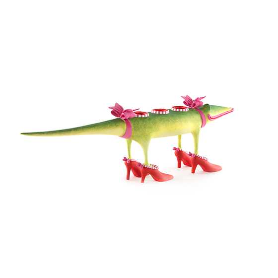 Patience Brewster Gloria Alligator Candle Holder image four