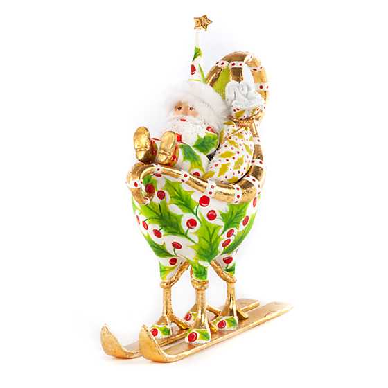 Patience Brewster Dash Away Santa in Sleigh Ornament image two