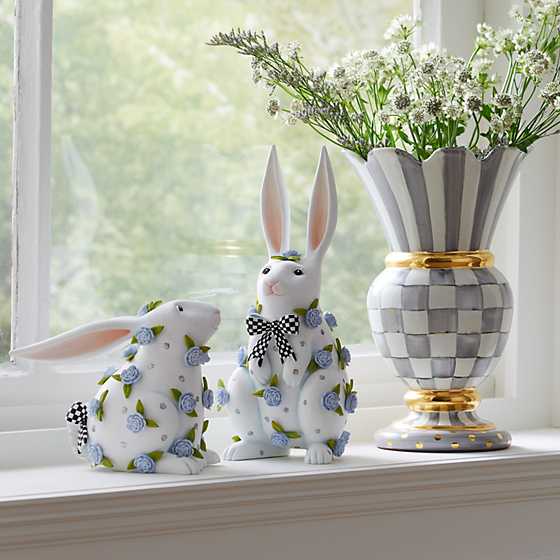 Patience Brewster Periwinkle Peony Rabbit - Standing image two