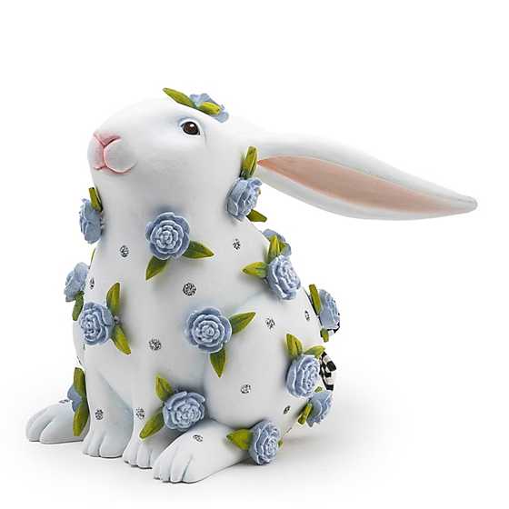Patience Brewster Periwinkle Peony Sitting Rabbit