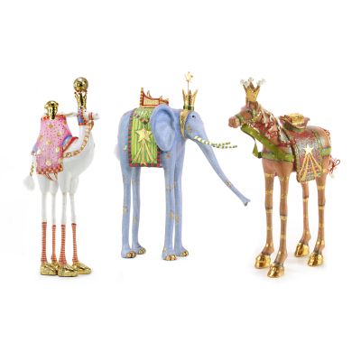 Patience Brewster Nativity Magi Animal Figures, Set of 3