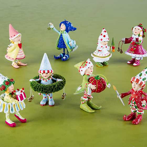 Patience Brewster Dash Away Elves Mini Ornaments Set image two