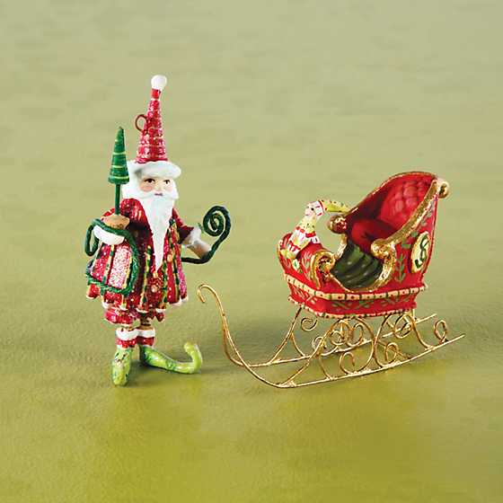 Patience Brewster Dash Away Santa Mini Ornaments Set image two