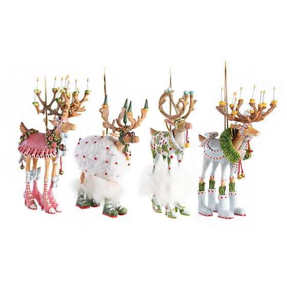 Patience Brewster Dash Away Reindeer Ornament Set