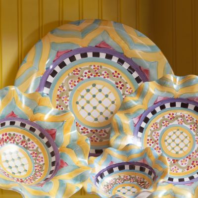 MacKenzieChilds Taylor Flat Dinner Plate Hitchcock Field