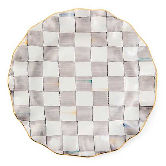 Sterling Check Fluted Dinner Plate image two