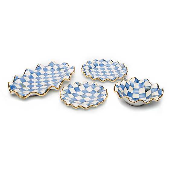 Royal Check Fluted Dessert Plate image three