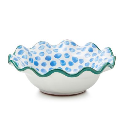 Pencil & Paper Co. Dots Ceramic Fluted Berry Bowl
