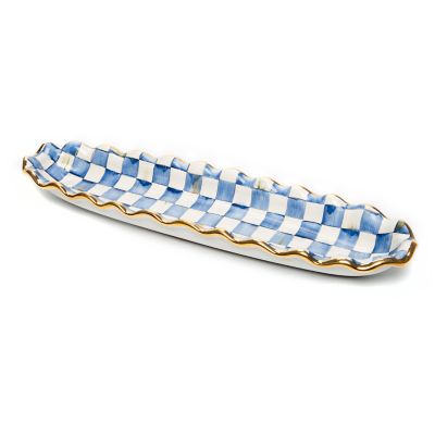 Royal Check Ceramic Hors d'Oeuvre Tray