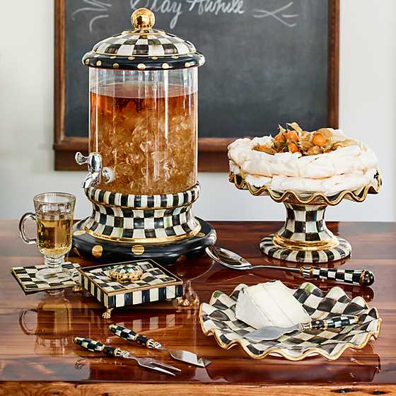 Courtly Check Fluted Cake Stand image two