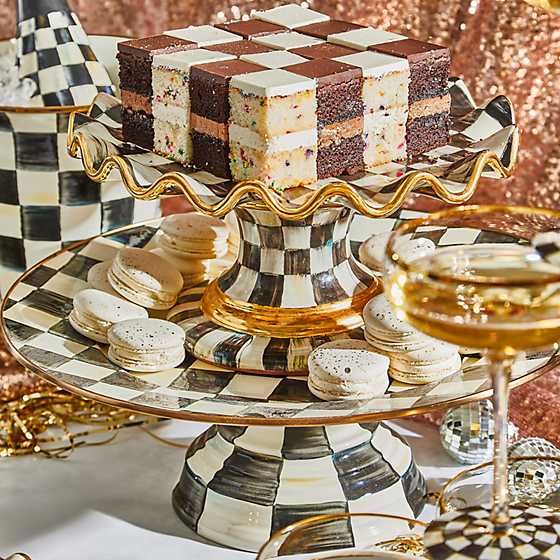 Courtly Check Fluted Cake Stand image four