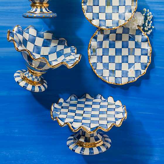 Royal Check Fluted Cake Stand image two