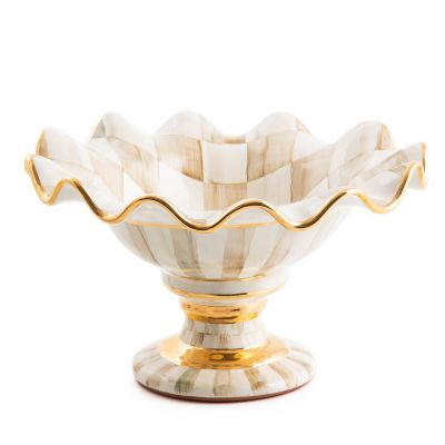 MacKenzieChilds Parchment Check Compote