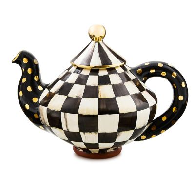 Courtly Check Ceramic Teapot