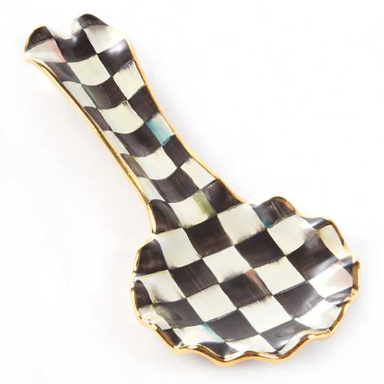 Courtly Check Ceramic Spoon Rest