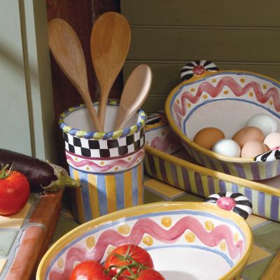 MacKenzieChilds Piccadilly Utensil Holder