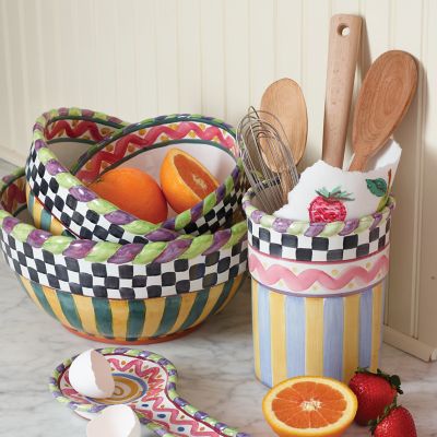 MacKenzieChilds Piccadilly Utensil Holder