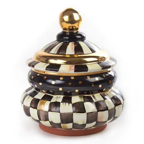 Courtly Check Ceramic Groovy Canister