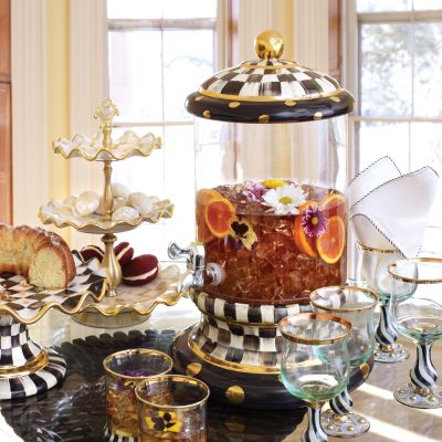 MacKenzieChilds Courtly Check Beverage Hostess