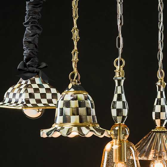 Courtly Check Pendant Lamp - Small image three