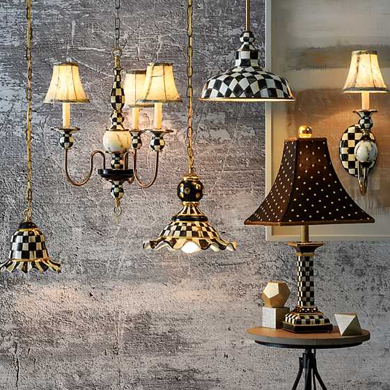Courtly Check Pendant Lamp - Small image five