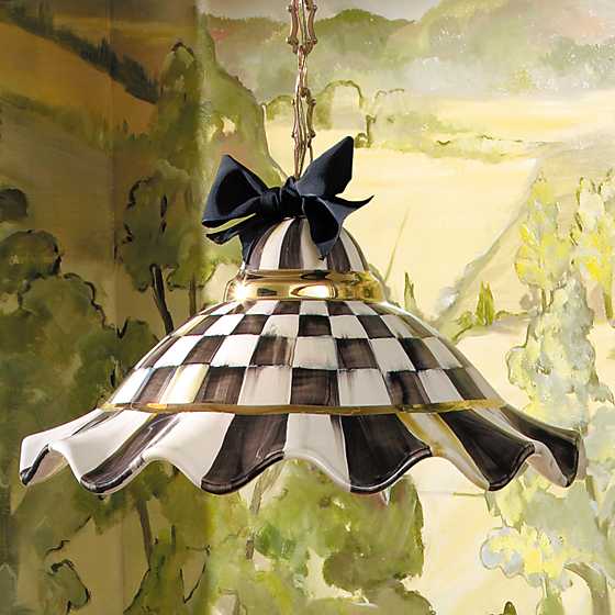 Fluted Hanging Lamp - Courtly Check image four