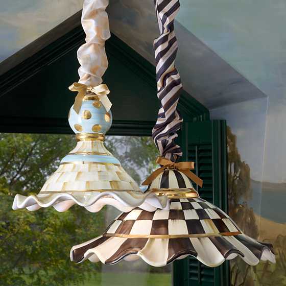 Fluted Hanging Lamp - Courtly Check image five