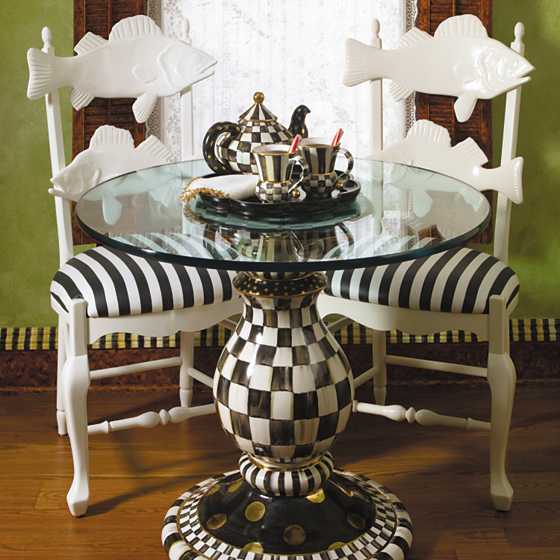 Courtly Check Pedestal Table Base image three