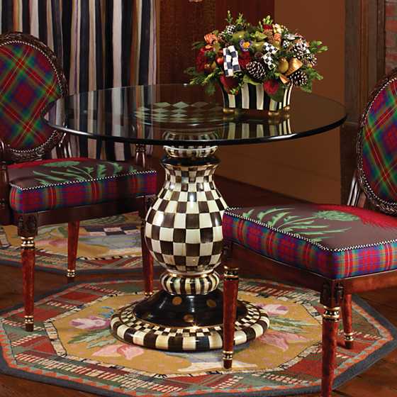 Courtly Check Pedestal Table Base image five